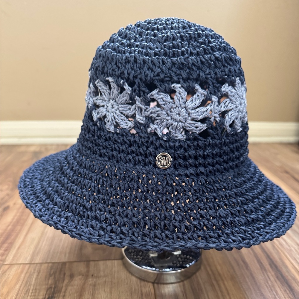 Steve Madden Blue and Gray Bucket Hat